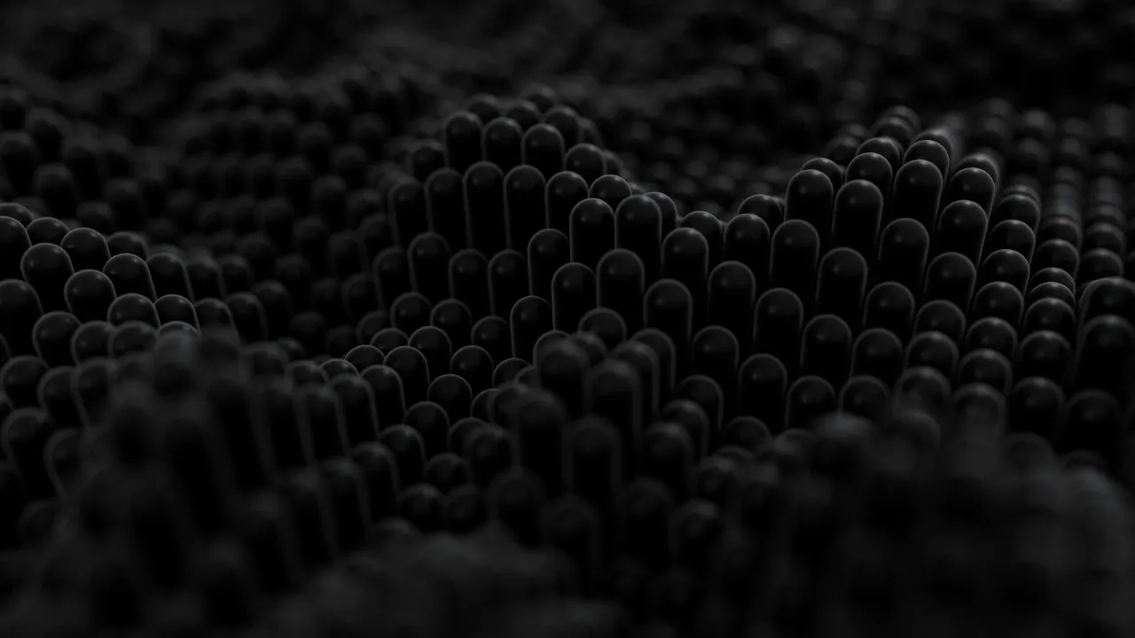 abstract black textured spheres